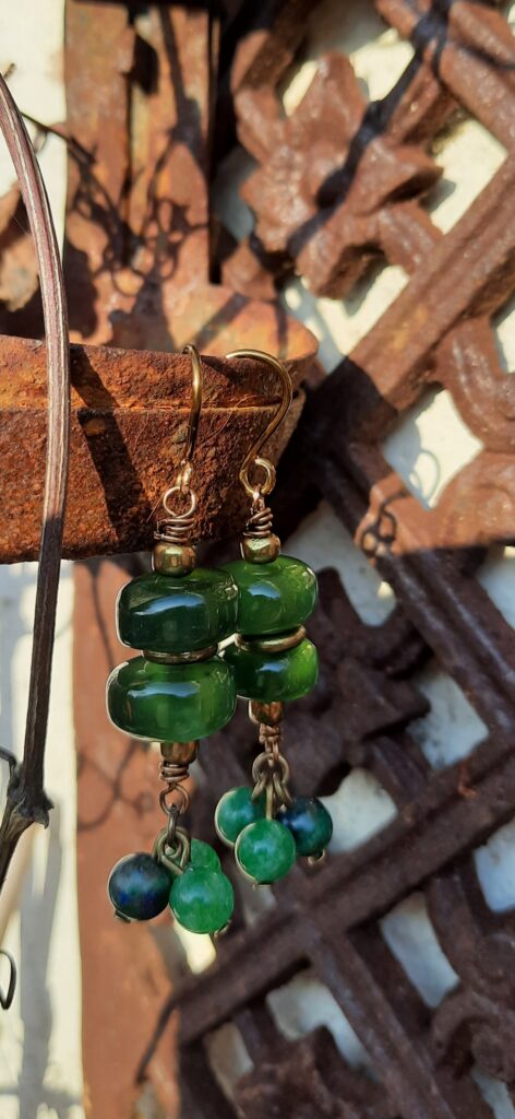 Groene kwarts met kleine Jade