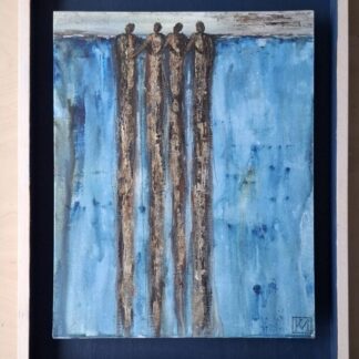 Kijkuit   30x40 in houtpaneel