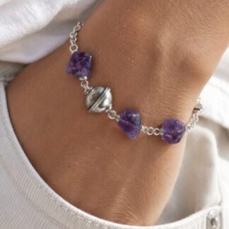 Amethist aan zilver
