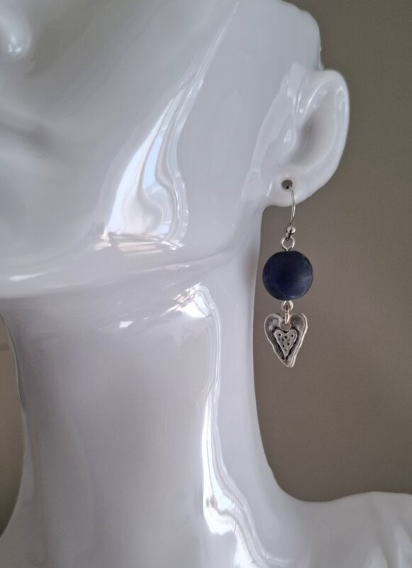 Lapis lazuli mat met mooi hartje - Afbeelding 3
