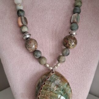 Abalone schelpketting  52 cm