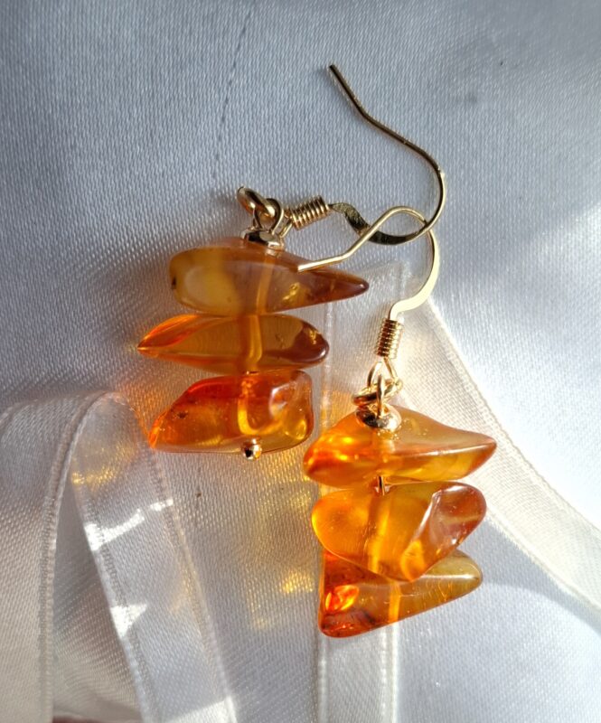 Amber 14k goldplated
