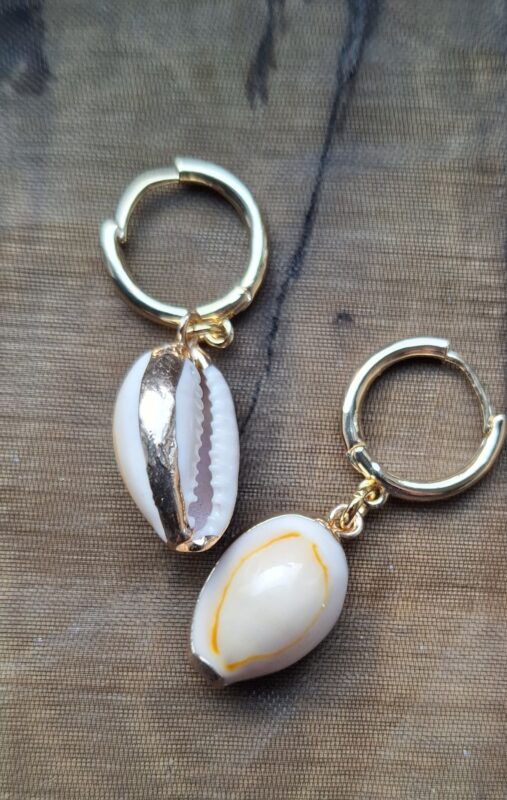 Kauri schelpjes goldplated - Afbeelding 4
