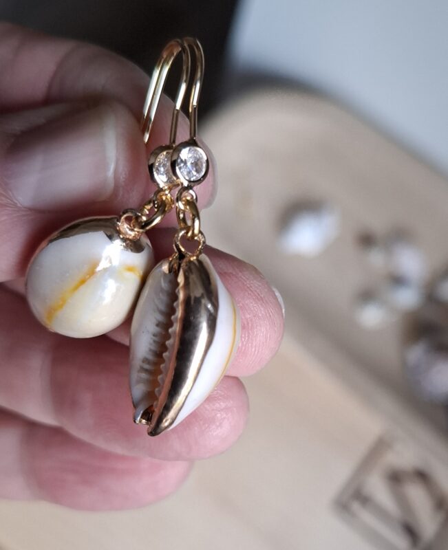 Kauri schelpjes goldplated - Afbeelding 6