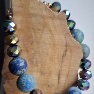 Tsjechisch glas met Lapis Lazuli