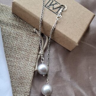 Zoetwaterparels aan kettinkje