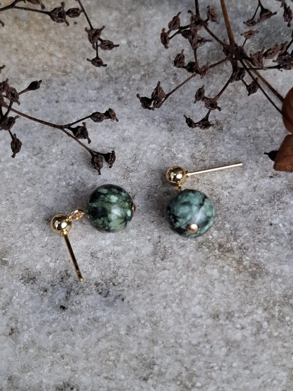 Afrikaanse Turquoise aan oorstekertjes - Afbeelding 3