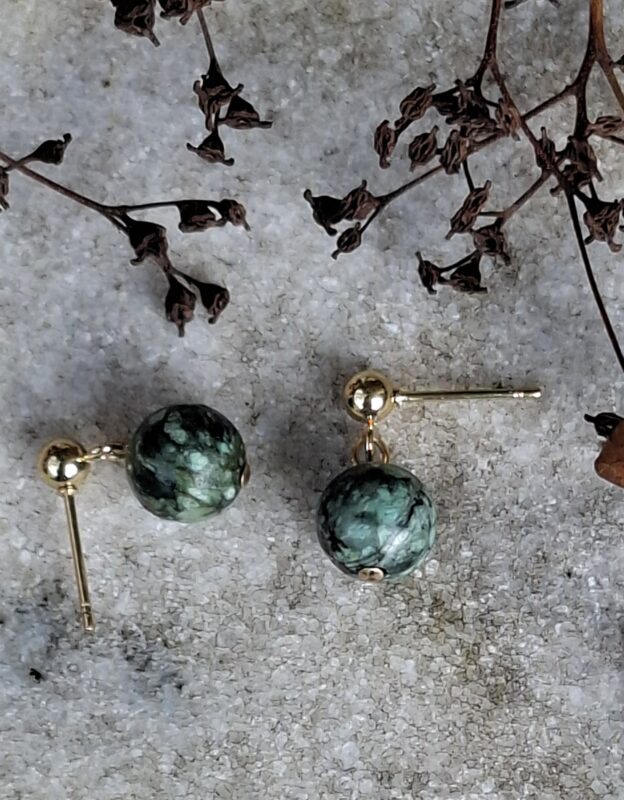 Afrikaanse Turquoise aan oorstekertjes - Afbeelding 5