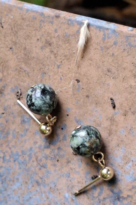 Afrikaanse Turquoise aan oorstekertjes - Afbeelding 4