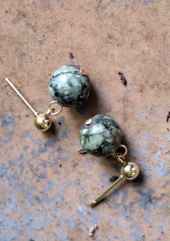 Afrikaanse Turquoise aan oorstekertjes - Afbeelding 6