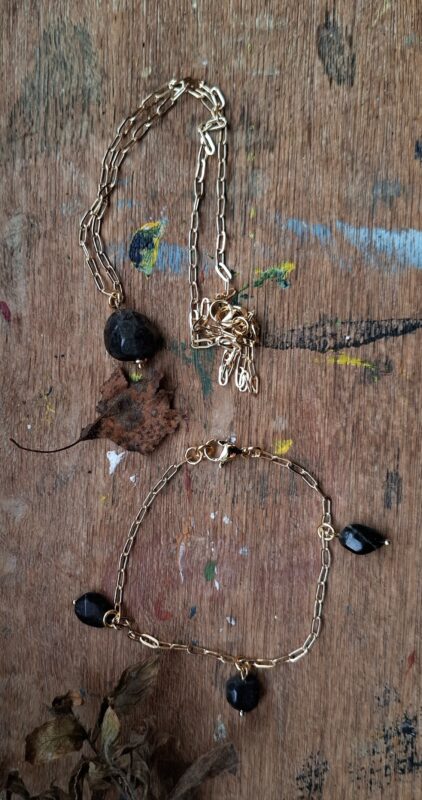 Onix setje ketting met armband - Afbeelding 7