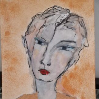 Tine     aquarelle/houtskool