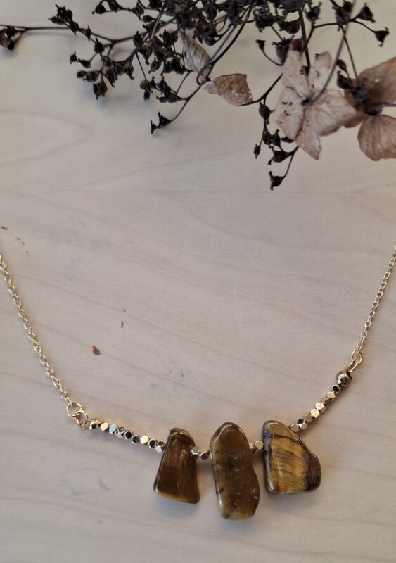 Tijgeroog 14k goldplated - Afbeelding 8