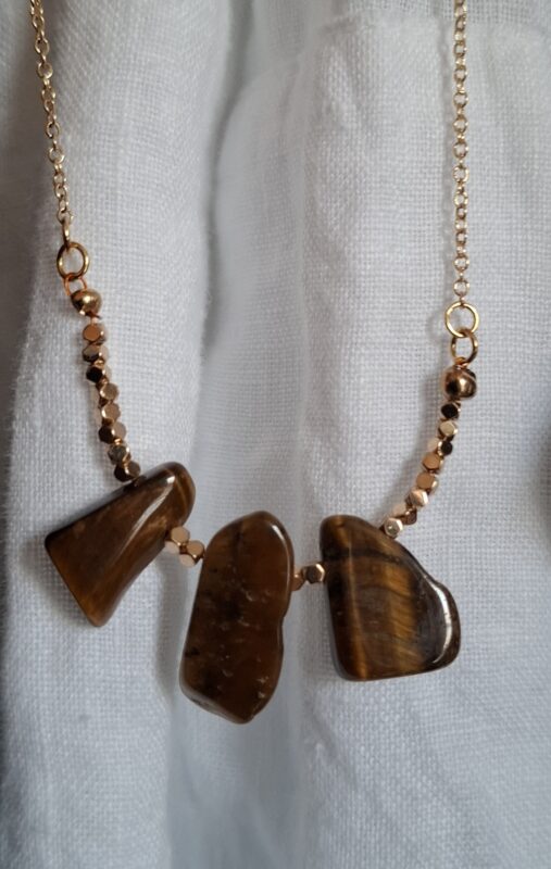 Tijgeroog 14k goldplated - Afbeelding 9