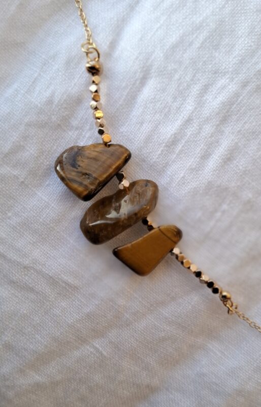 Tijgeroog 14k goldplated - Afbeelding 2