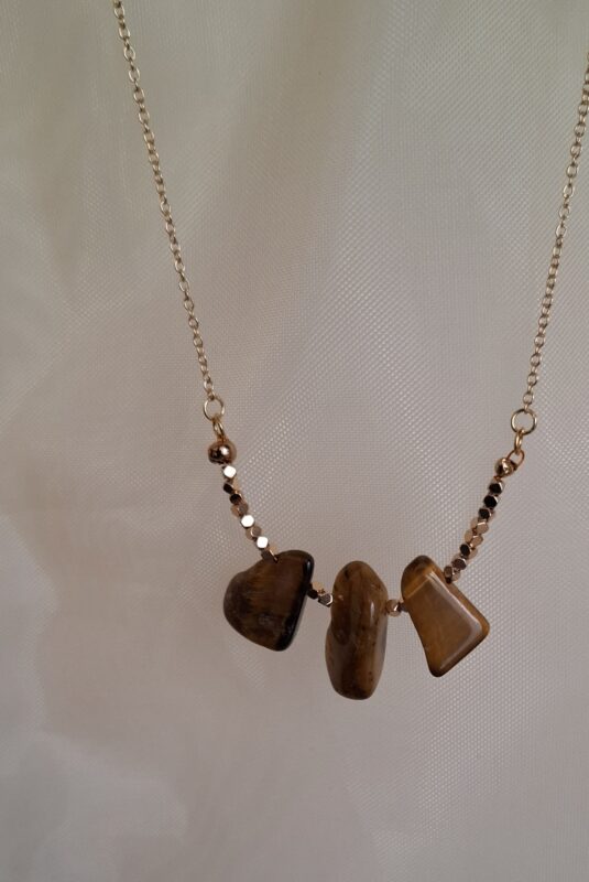 Tijgeroog 14k goldplated - Afbeelding 5