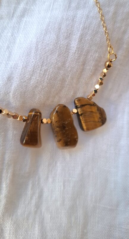 Tijgeroog 14k goldplated - Afbeelding 4