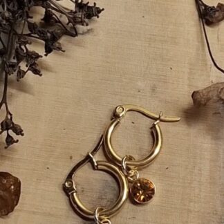 Creolen met geboortesteentjes