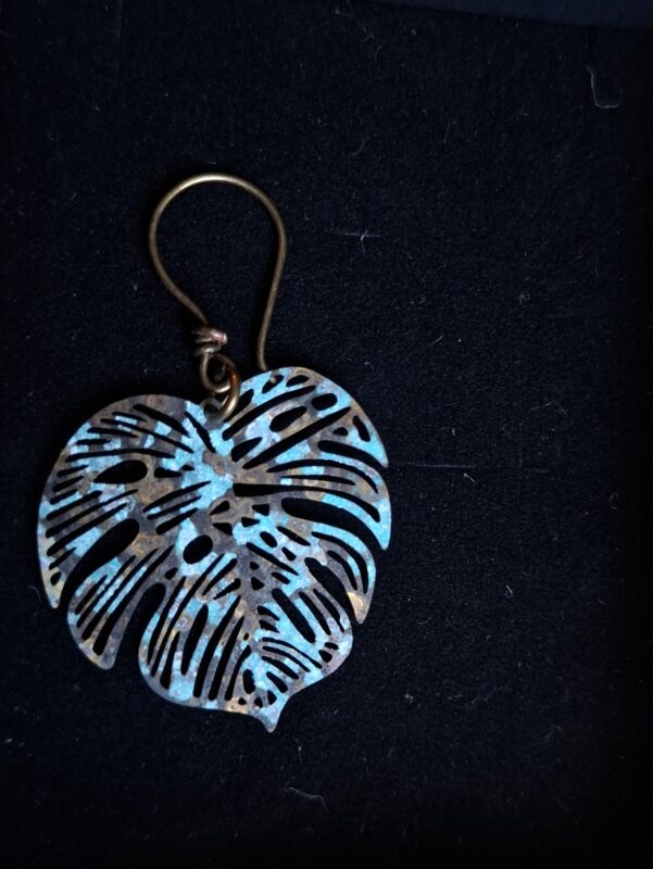 Gepatineerde tere handmade blaadjes - Afbeelding 3