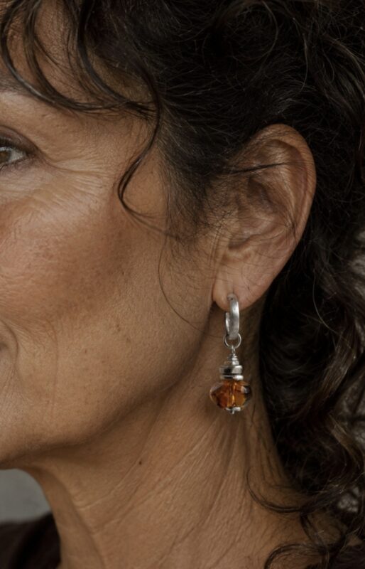 Amber Sterling zilver creooltjes - Afbeelding 9