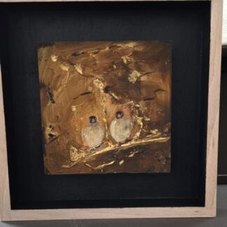 Put en Put  20x20 in houtpaneel