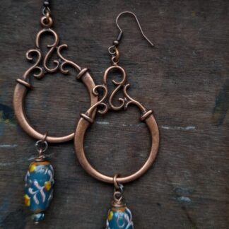 lampwork aan koperen schoonheden