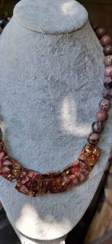Rhodoniet collier - Afbeelding 2