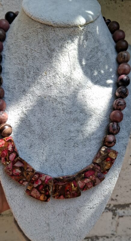 Rhodoniet collier - Afbeelding 3