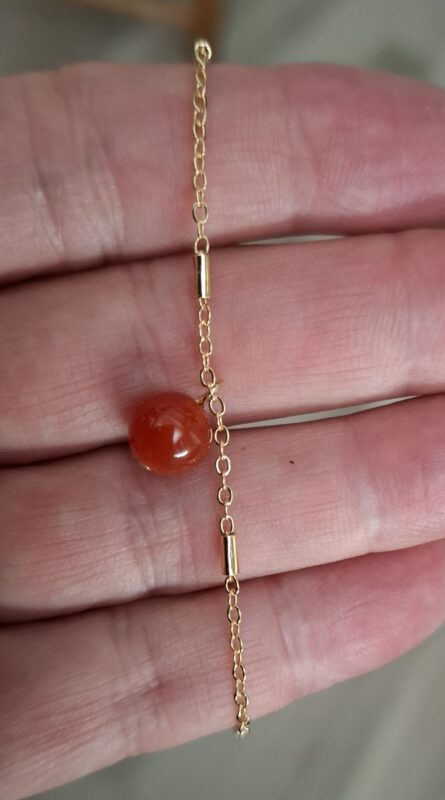 goldfilled armbandje met Carneool - Afbeelding 4