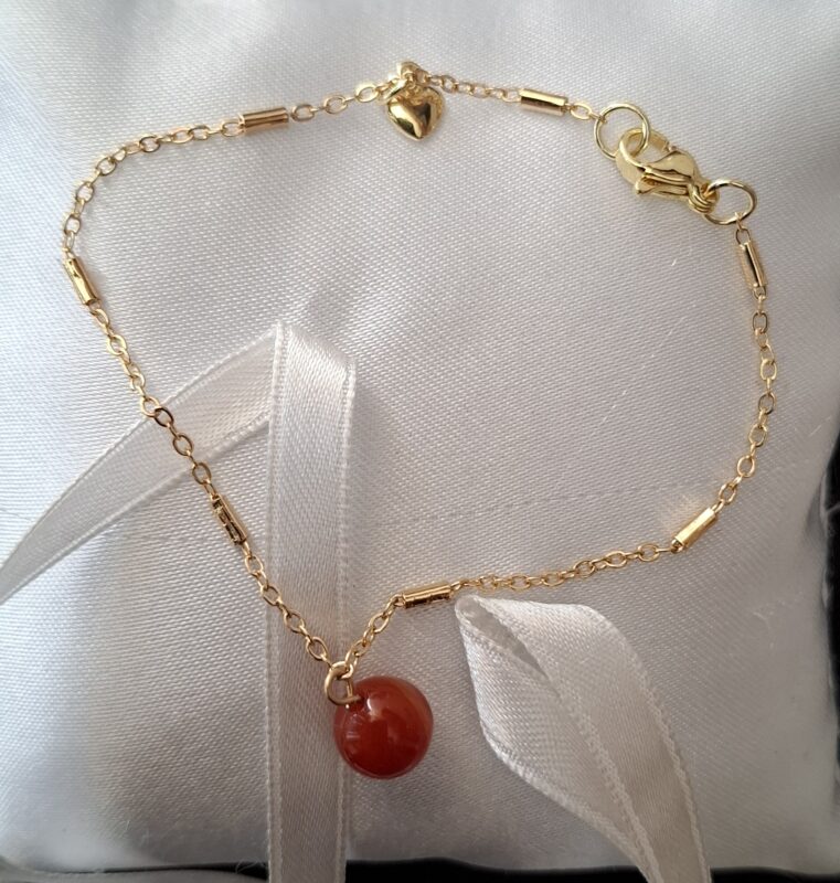 goldfilled armbandje met Carneool - Afbeelding 2