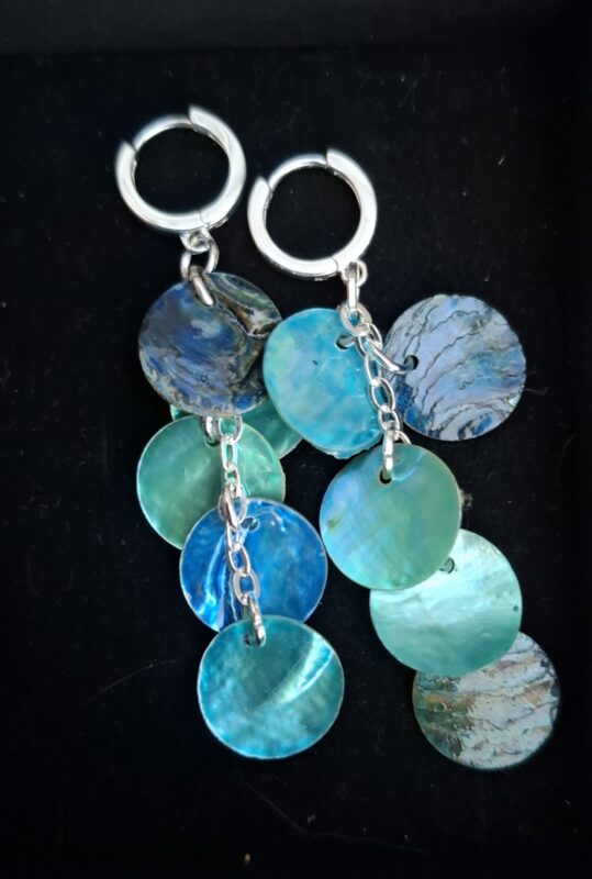 Schelpschijfjes blauw - Afbeelding 2