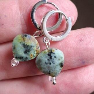 Afrikaans Turquoise  hartvormpjes
