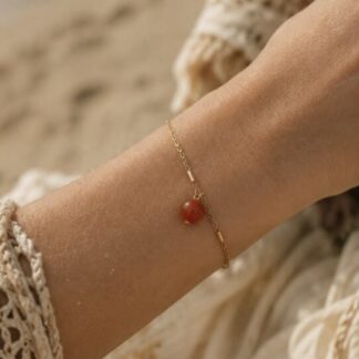 goldfilled armbandje met Carneool