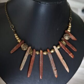 Jaspis met Berber/brons