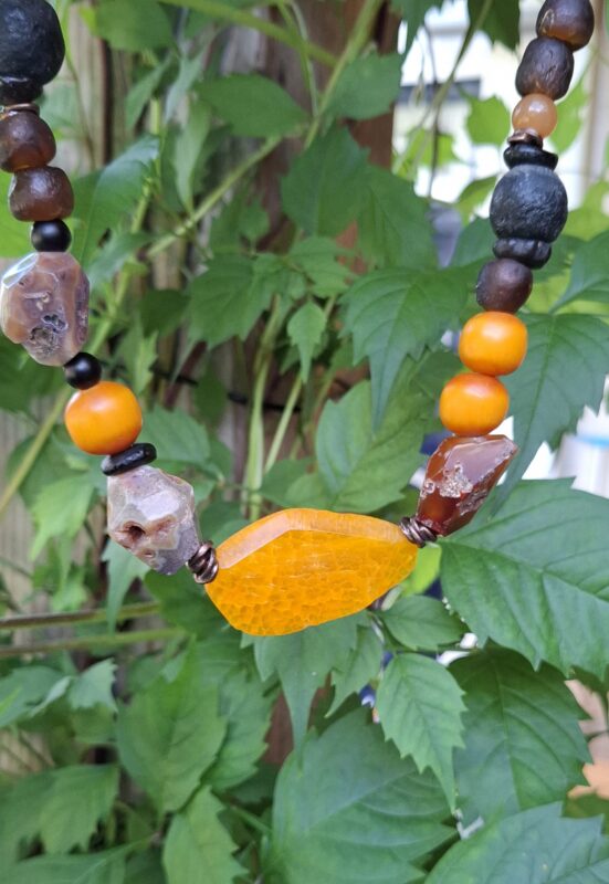 Agaat, Carneool, oud glas, Amber - Afbeelding 2