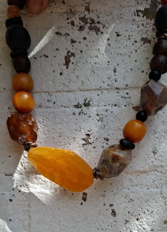 Agaat, Carneool, oud glas, Amber - Afbeelding 4