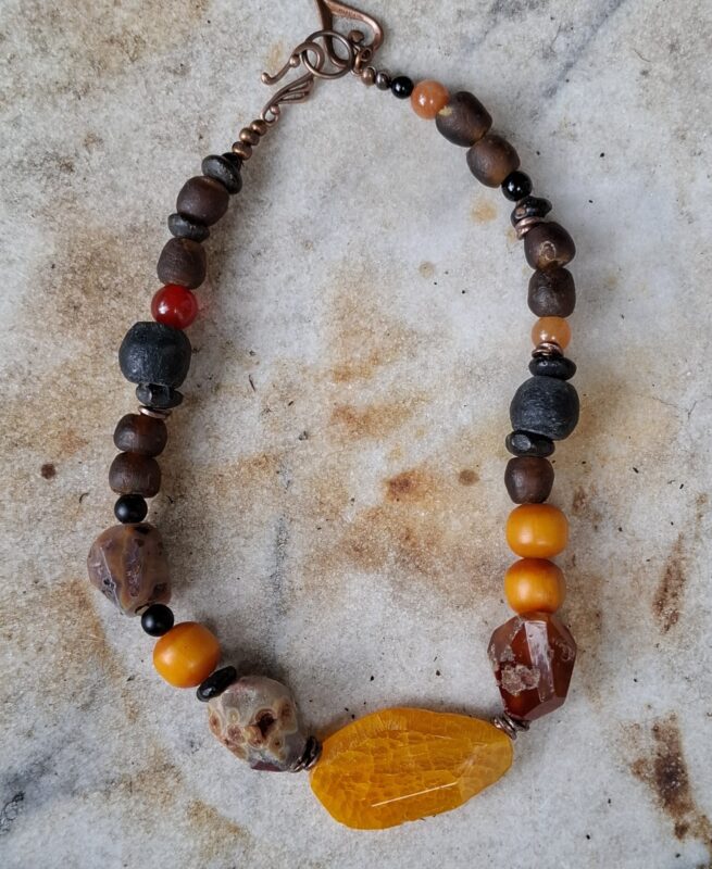 Agaat, Carneool, oud glas, Amber - Afbeelding 8