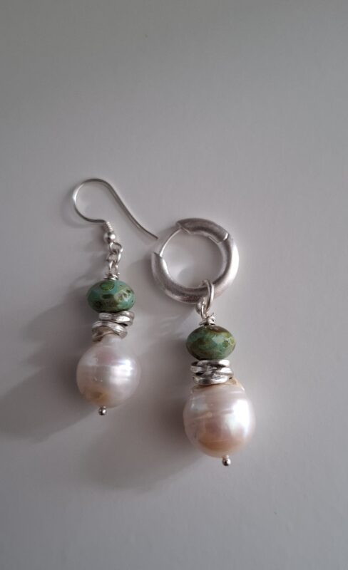 Barok zoetwaterparels met Tsjechisch glas - Afbeelding 8