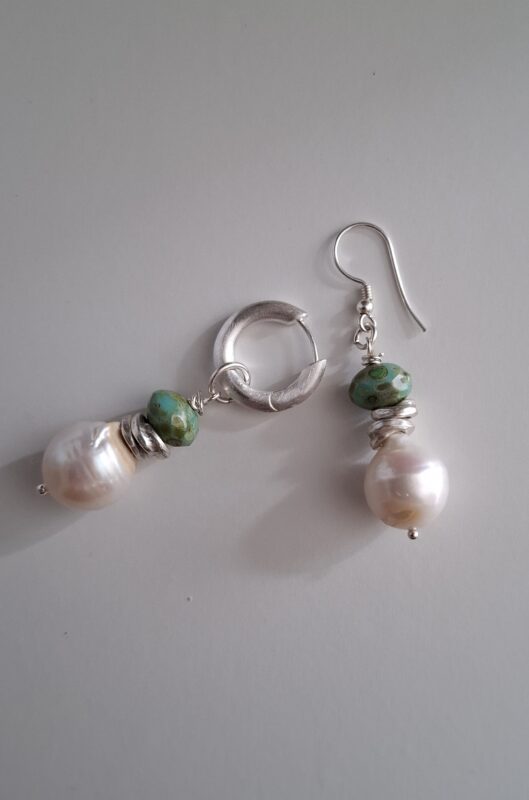 Barok zoetwaterparels met Tsjechisch glas - Afbeelding 7