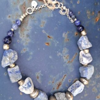 Ruwe Lapis Lazuli met handgemaakte Berber