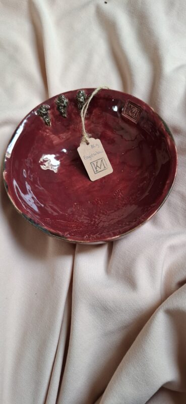 Engeltjes schaal aubergine