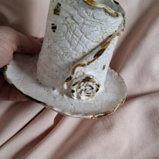 Beker/vaasje/grapje met roosje