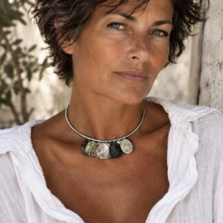 Choker met Shell schijfjes